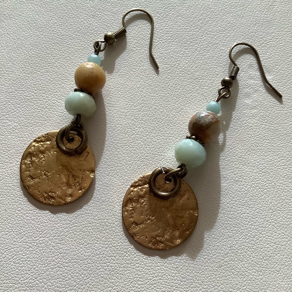 Amazonite Earrings. - Picture 2 of 2